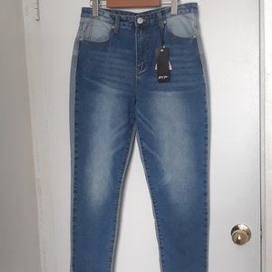 Nasty Gal "Two Sides to Every Story Mom Jeans" Sz. 8 NWT